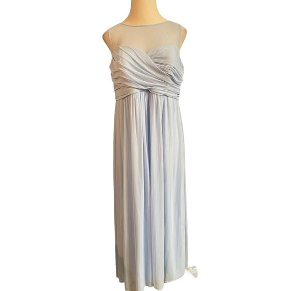 David's Bridal Evening Long Gown I Powder Blue I Size 20 - Picture 4 of 7